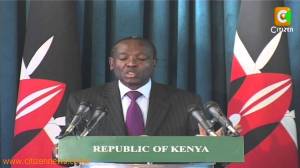 Government of Kenya spokesman Muthui Kariuki